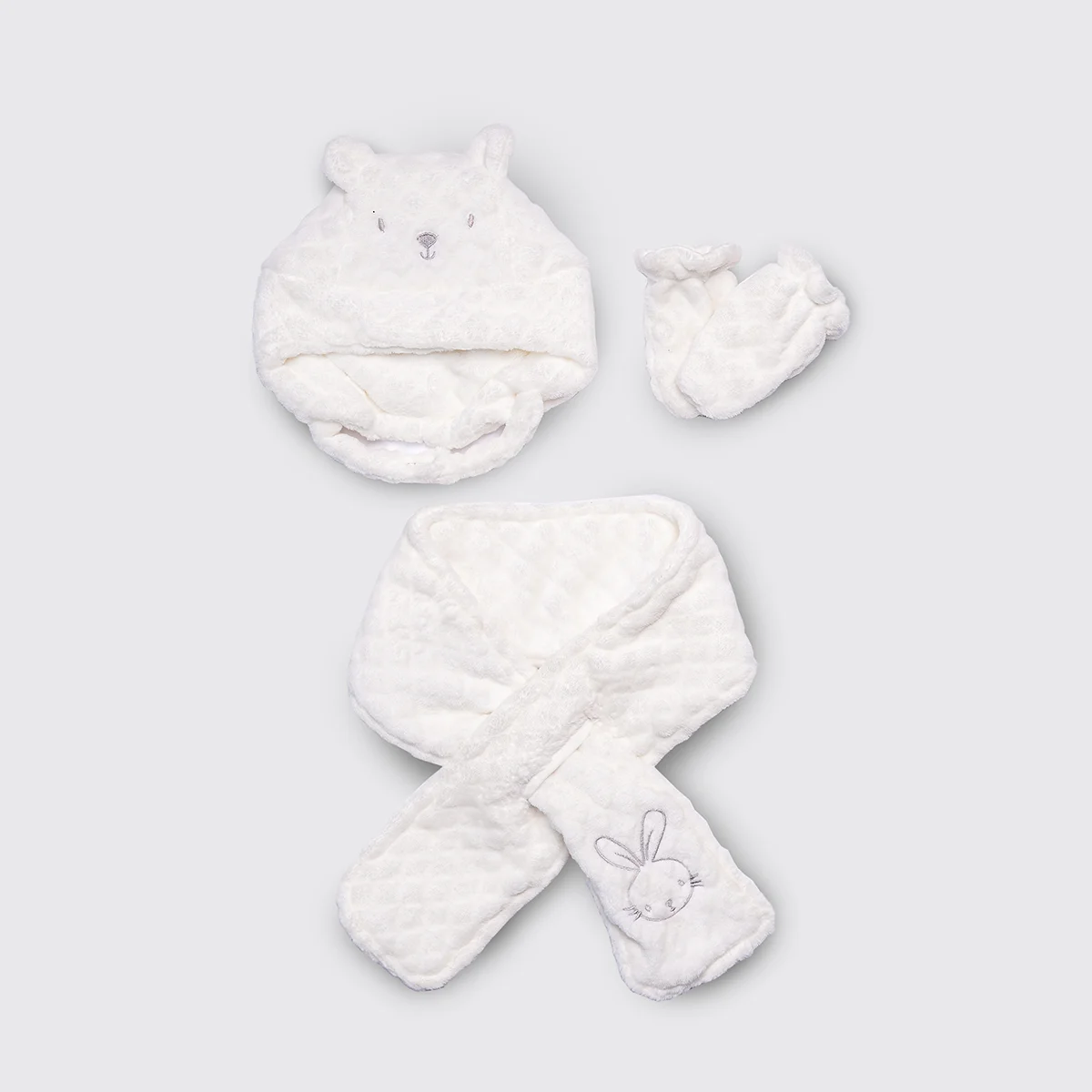 Teddy-shawl-hat-1 کلاه و شال گردن طرح تدی