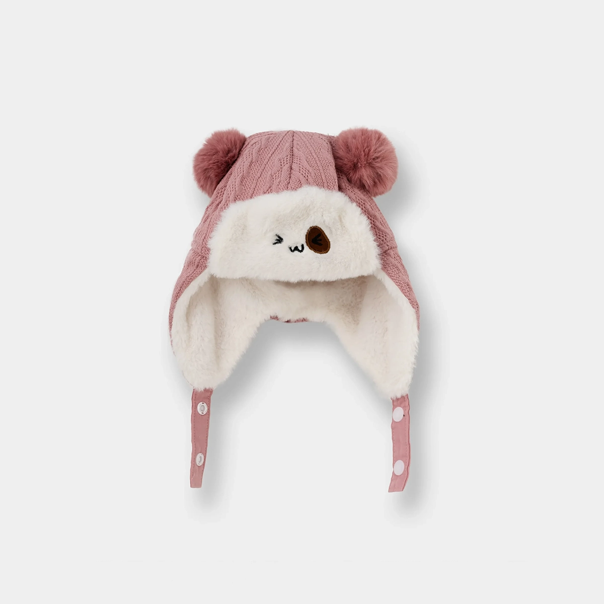 fall-winter-pink-hat کلاه زمستانی دخترانه مدل صورتی