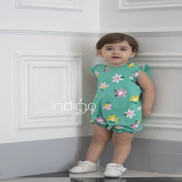 رامپر دخترانه طرح گل