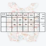 جدول سایزبندی رامپر دخترانه طرح آنیسا