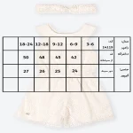 جدول سایزبندی رامپر دخترانه طرح ویانا