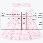 جدول سایزبندی پیراهن دخترانه طرح مونیکا