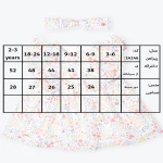 جدول سایزبندی پیراهن دخترانه طرح بهارک