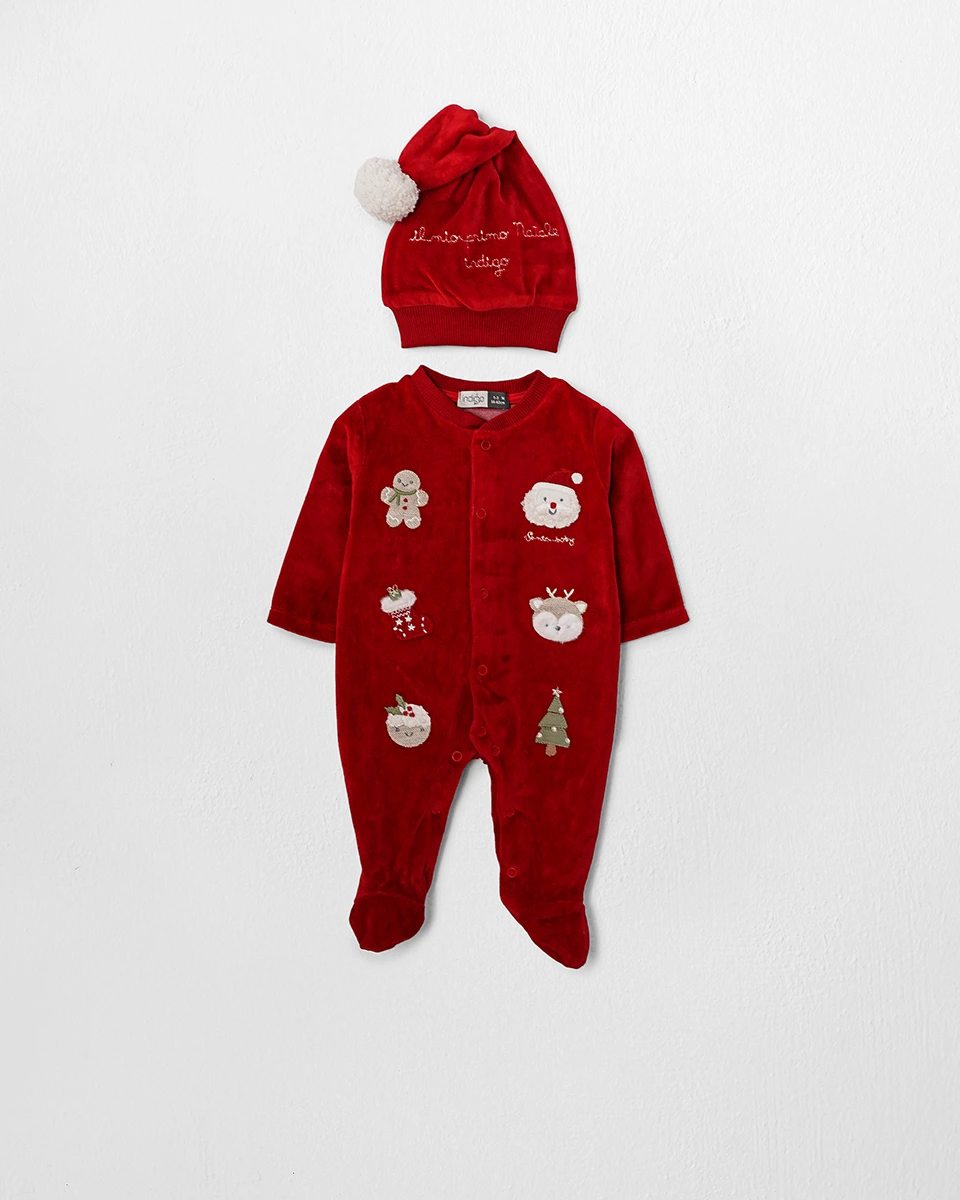 santa سرهمی مخمل طرح سانتا
